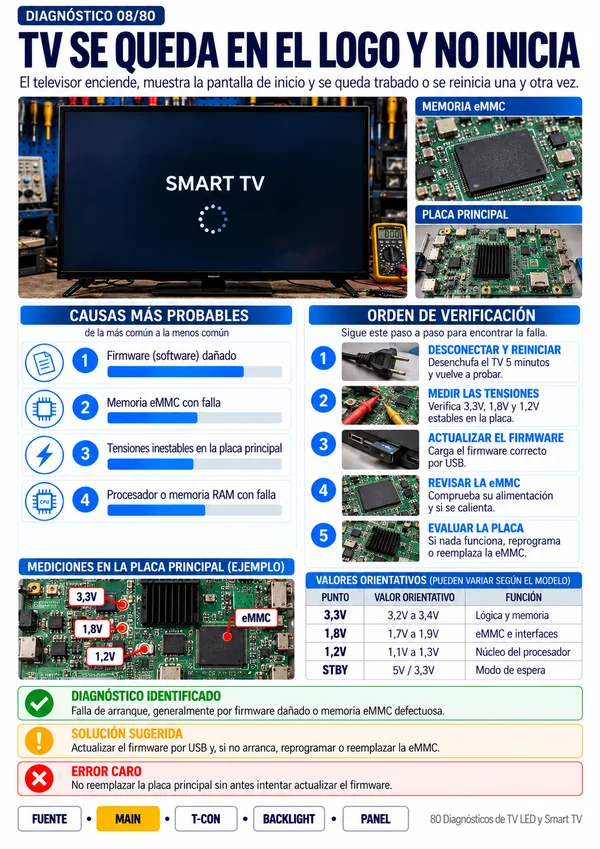 Página de muestra 2 de los 80 Diagnósticos de TV LED y Smart