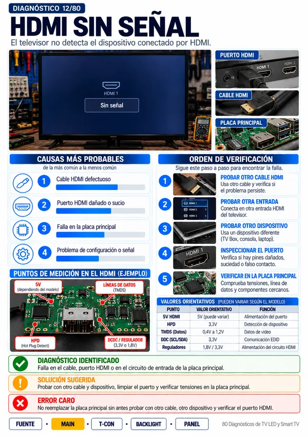 Página de muestra 7 de los 80 Diagnósticos de TV LED y Smart