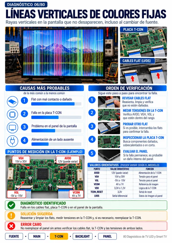 Página de muestra 8 de los 80 Diagnósticos de TV LED y Smart